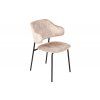 Designová židle Tracy champagne, černý rám 47485