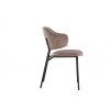 Designová židle Tracy champagne, černý rám 47477
