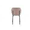 Designová židle Tracy champagne, černý rám 47478