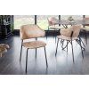 Designová židle Tracy champagne, černý rám 47480