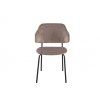 Designová židle Tracy champagne, černý rám 47475