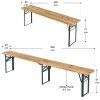 Pivní set Passau - 220cm rozměry