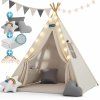 Dětský stan Teepee 160x120x120cm - bílý části