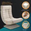Relaxační křeslo - krémové materiál