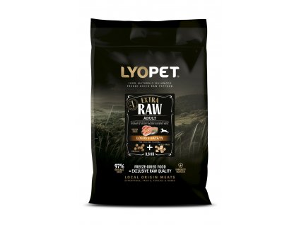 23014 LYOPET EXTRA RAW 3D mockup 3.6kg losos s bataty