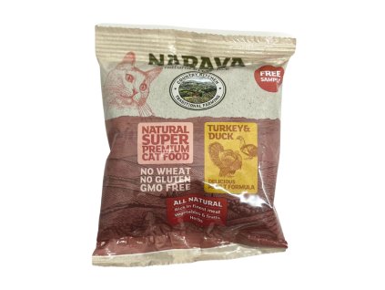 Vzorek Narava Cat Adult Turkey & Duck 100 g  Krůta s kachnou pro dospělé kočky