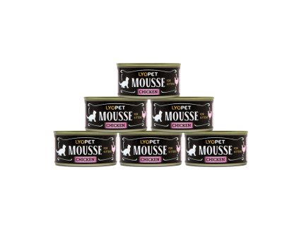 LYOPET 5+1 zdarma Mousse Kitten Chicken 90g
