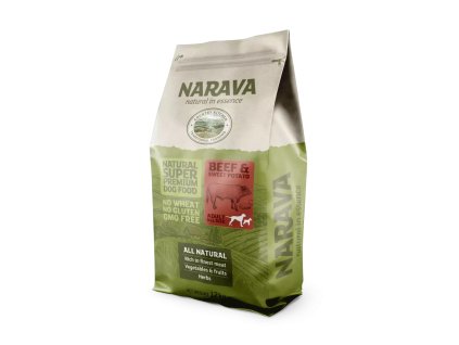 Granule pro psy Narava Hovězí s batáty 700g - datum spotřeby 11/09/2025