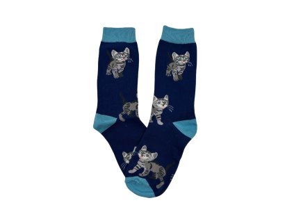 Modré ponožky Mourovaté kotě