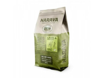 Granule pro psy Narava Jehně s rozmarýnem pro malé psy (Balení: 12 kg) poškozený obal