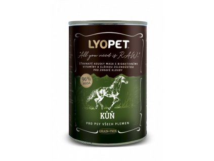 LYOPET Wet Food Horse 400g (poškozená)