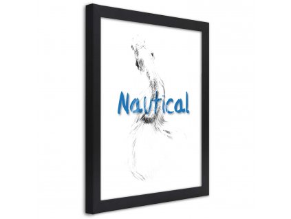 Plakát Námořní nápis a ryba