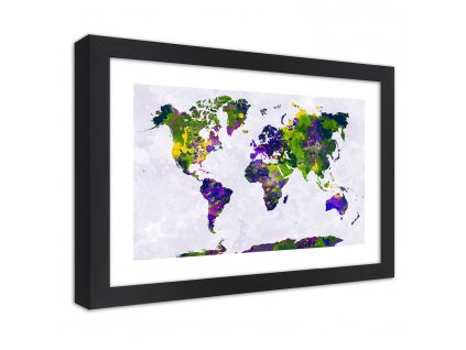Plakát Malovaná mapa světa