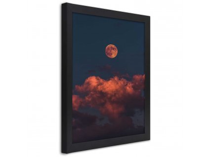 Plakát Růžové mraky a měsíc