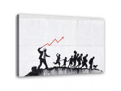 Obraz na plátně Banksy ecomonic politika