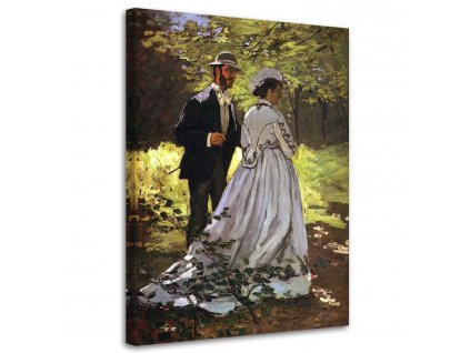 Obraz na plátně Bazille a Camille - Claude Monet, reprodukce