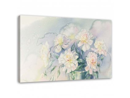 Obraz na plátně Kytice bílých květů