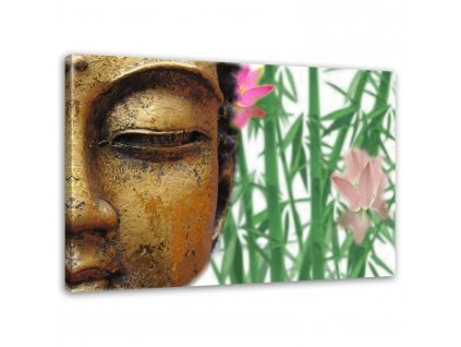 Obraz na plátně Buddha s bambusy