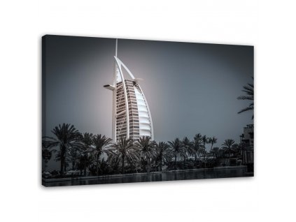 Obraz na plátně Burj Al-arab hotel v Dubaji