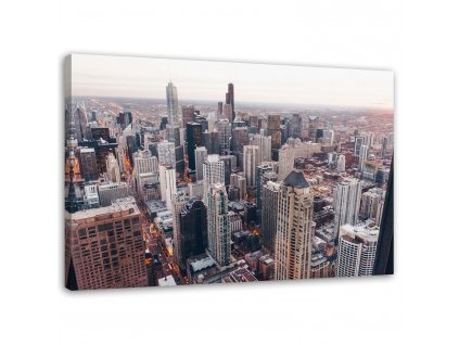 Obraz na plátně Chicago mrakodrapy