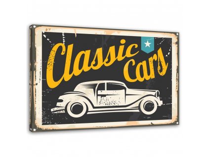Obraz na plátně Klasické automobily znak