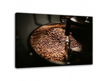 Obraz na plátně Mletí kávových zrn