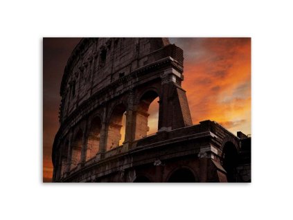 Obraz na plátně Koloseum za soumraku