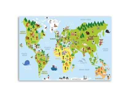 Obraz na plátně Vzdělávací mapa