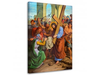 Obraz na plátně Ježíš a Veronika: křížová cesta Vídeň