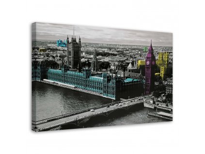 Obraz na plátně Londýn - Big Ben a budova parlamentu