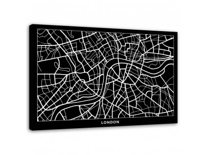 Obraz na plátně Plán města Londýna