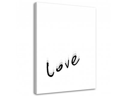 Obraz na plátně Love letterpress
