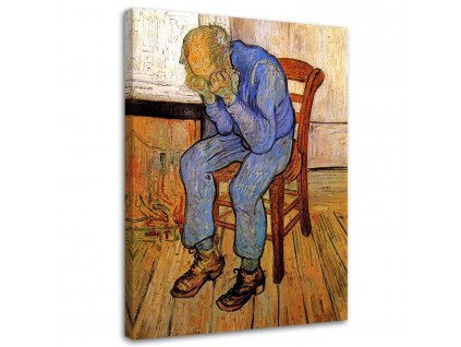Obraz na plátně Starý muž ve smutku - Vincent van Gogh reprodukce