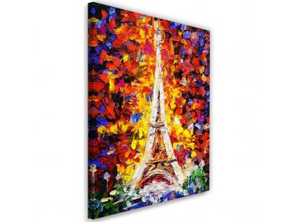 Obraz na plátně Malovaná Eiffelova věž