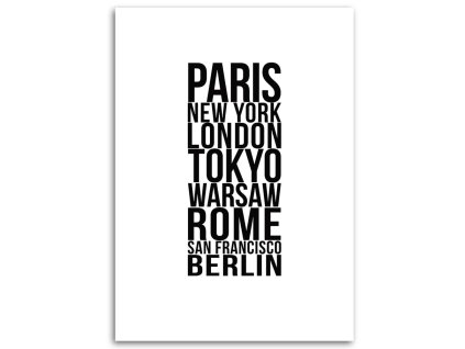 Obraz na plátně Paříž, Londýn, Tokio