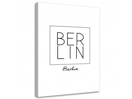 Obraz na plátně Tištěný nápis Berlín