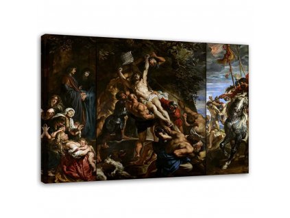 Obraz na plátně Vynášení kříže - Peter Paul Rubens, reprodukce