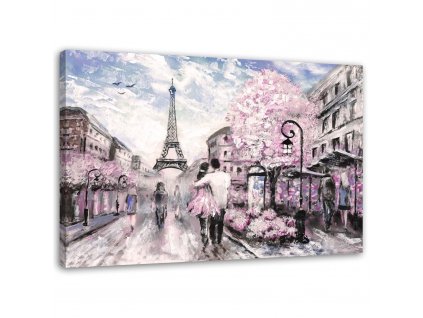 Obraz na plátně Jaro v Paříži