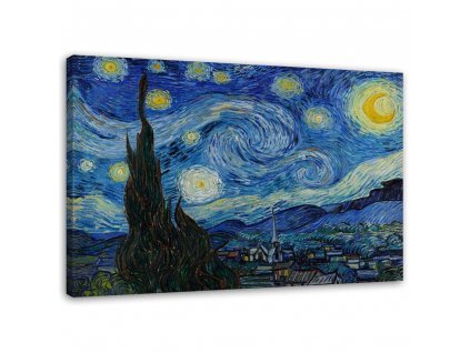 Obraz na plátně Hvězdná noc - Vincent van Gogh, reprodukce