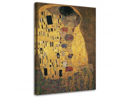 Obraz na plátně Polibek - Gustav Klimt, reprodukce