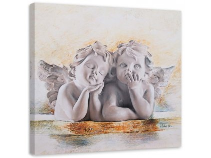 Obraz na plátně Dva mladí andělé