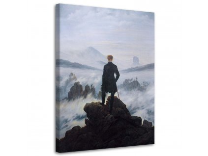 Obraz na plátně Poutník nad mořem mlhy -  Caspar David Friedrich, reprodukce