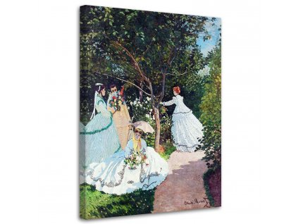 Obraz na plátně Ženy v zahradě - Claude Monet, reprodukce