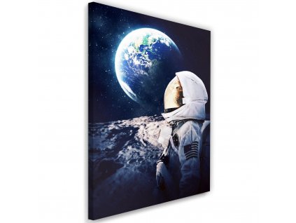 Obraz na plátně Astronaut se dívá na Zemi z vesmíru - Gab Fernando