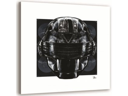 Obraz na plátně Černá hlava robota - Rubiant