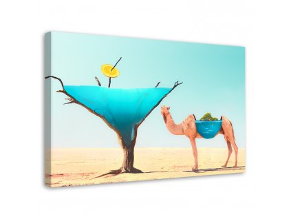 Obraz na plátně Voda z velbloudí pouště - Bryantama Art