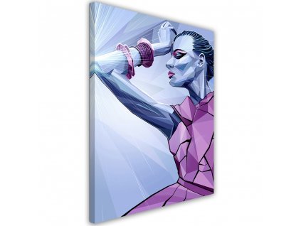 Obraz na plátně Žena ve fialovém - Dmitry Belov