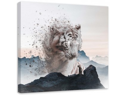 Obraz na plátně Rozpad bílého tygra - Zehem Chong