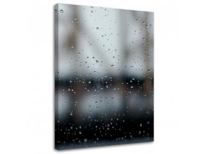 Obraz na plátně Kapky deště na okně - Dmitry Belov