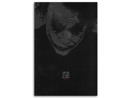 Obraz na plátně Joker čb - Nikita Abakumov
